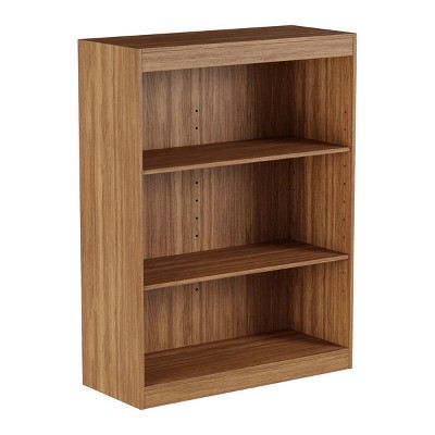 Hastings Home 3-Tier Open Front Bookshelf, Brown