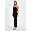 QUIZ Women's Sequin Bandeau Sweetheart Bow Back Maxi Dress - 3 of 4