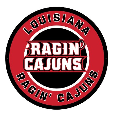 Evergreen Ultra-Thin Edgelight LED Wall Decor, Round, University of Louisiana at Lafayette- 23 x 23 Inches Made In USA