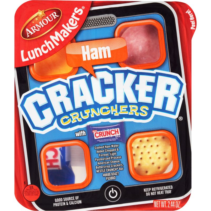 Armour LunchMakers Ham Cracker Crunchers - 2.44oz, 1 of 7
