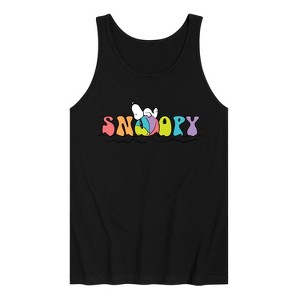 Men's - Peanuts - Snoopy Beach Ball Graphic Tank Top - 1 of 4