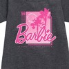 - Barbie - Pink Core Graphic Short Sleeve Fleece Dress - 2 of 3