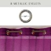 Evideco French Home Goods Sheer Curtain Panel with Stripes, Light & Airy Drapery, Ideal for Home Decor, 95 x 55 Inches - 4 of 4