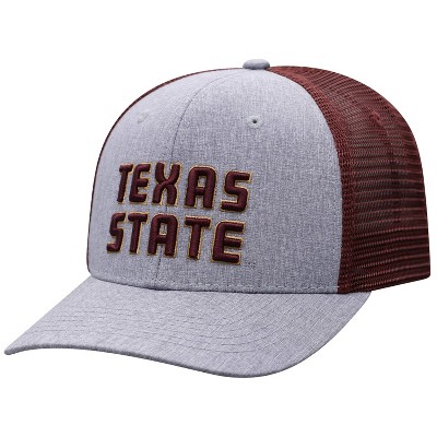 NCAA Texas State Bobcats Men's Gray Chambray with Hard Mesh Snapback Hat