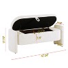 GDFStudio Leif Boucle 47.24" Storage Bench with Ring-pull - 4 of 4