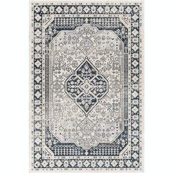 Mark & Day West College Washable Woven Indoor Area Rugs Light Gray