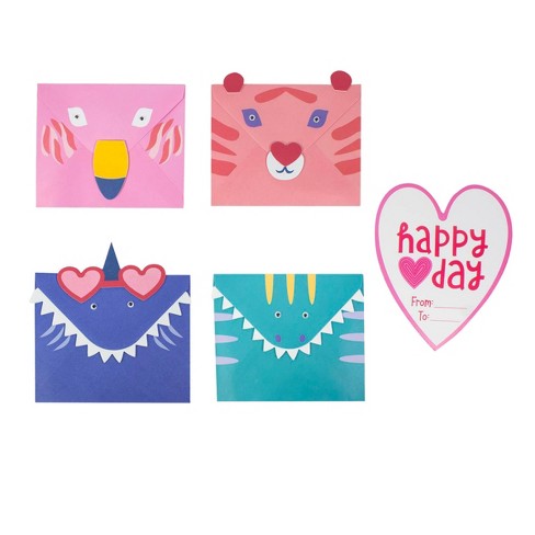 Valentine S Day Card Create Your Own Character Envelope Platter Kit Spritz Target