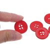 Unique Bargains Resin Craft DIY Round Flat 4-Hole Replacement Sewing Buttons 10 Pcs - 4 of 4