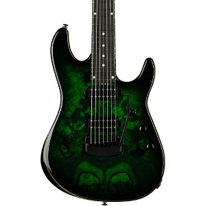 Ernie Ball Music Man Cutlass HH Trem 7 String Jason Richardson Burl Top Electric Guitar Kokiri Forest - 1 of 4