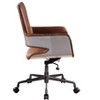 TiramisuBest Vintage Genuine Leather Swivel Office Chair: 360¡ã Rotation, Adjustable Height, Padded - 4 of 4