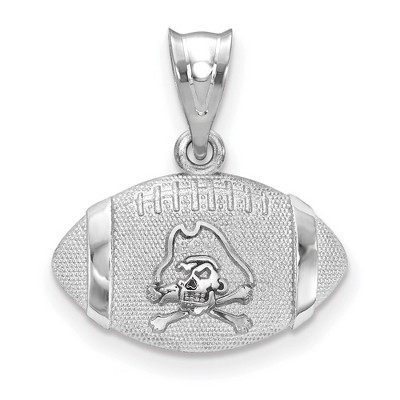 Black Bow Jewelry Sterling Silver East Carolina Pirates NCAA Pendant