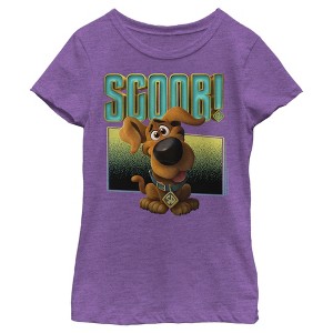 Girl's Scooby Doo Puppy Frame T-Shirt - 1 of 3