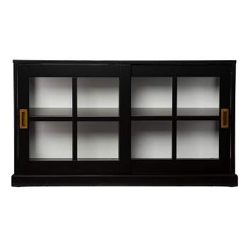 Santales Curio Cabinet Black/White - Aiden Lane