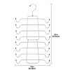 Racxily (2 pack) Folding Tank Top & Bra Hanger for Adult, Heavy Duty Metal, Space Saving - 2 of 4