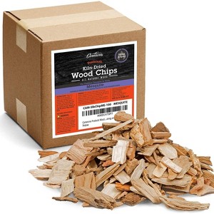 Camerons All Natural Mesquite Wood Chips for Smoker -420 Cu. In. Box, Approx 5 Pounds- Kiln Dried Coarse Cut BBQ Grill Wood Chips for Smoking Meat - 1 of 3