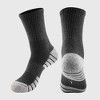 Anna-Kaci Men's Crew Athletic Socks 6pk with Accents - Gray - 2 of 4