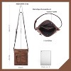 Mini Crossbody Bags for Women, Small Purses for Women with Vegan Leather, Travel Over Shoulder Bag, Brown - 4 of 4