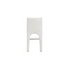 Meridian Furniture,Gramercy Cream Linen Textured Fabric Stool - 2 of 4