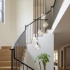 Rennnsan Lorindra 19"W 5-Light Cluster Staggered Color or Textured Glass Modern Dimmable Chandelier - 4 of 4