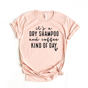 Simply Sage Market Women's Dry Shampoo And Coffee Short Sleeve Graphic Tee - 1 of 2