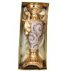 NicBex Ceramic Vase Home Decor with Chrome Crystal, Handles, Curved Leaf Pattern for Centerpieces for Dining Room, Living Room, Office - 4 of 4