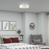 Livex Lighting Meridian 4 - Light Semi-Flush Mount in  Satin Brass - 3 of 4