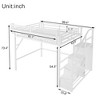 Lycvki Metal Loft Bed with Stairs and Storage Shelves - 3 of 4