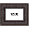 PosterPalooza | Photo Size 3.5" Wide Ornate Brown Frame - UV Acrylic, Foam Board Backing, Hanging Hardware - 2 of 4