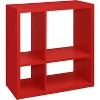 Kings Brand Furniture - Katelyn 4-Cube Open Bookcase, Kids Toy Storage Shelf Organizer - 2 of 4