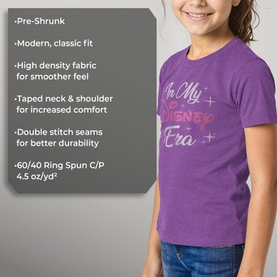 Disney Girl's Disney In My Disney Era T-Shirt - Purple Berry - Large — фото 6