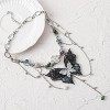 Renaissance Butterfly Fairy Necklace, Vintage Woodland Fairycore Jewelry For Women Fantasy Cosplay Gift - 4 of 4
