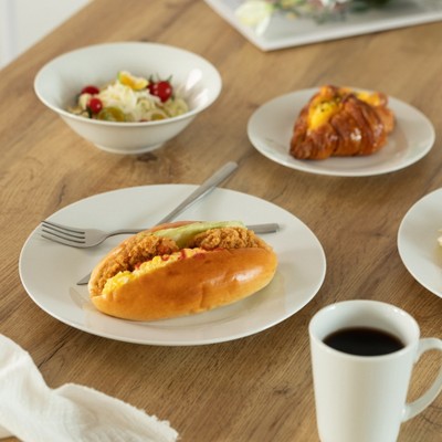 White Ceramic 16-Piece Dinnerware Set for 4