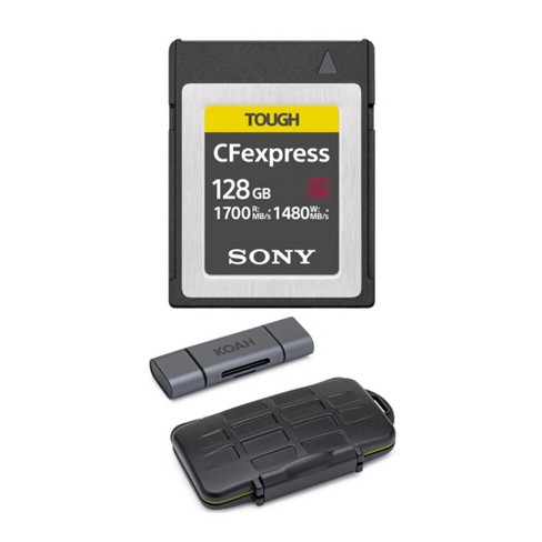 Sony 128GB TOUGH CEB-G Series CFexpress Type B Memory Card bundle