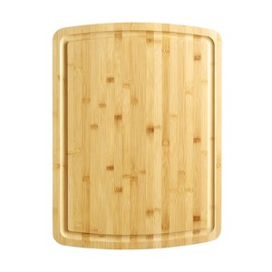 Large Bamboo Cutting Board, Chopping Board with Deep Juice Grooves, Wooden Over Sink Stove Top - 1 of 4
