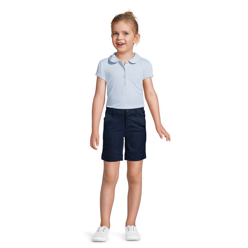 Lands' End Kids Short Sleeve Peter Pan Collar Polo Shirt, 5 of 6
