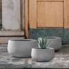 Rosemead Home & Garden 3pc Concrete Outdoor Planter Pots Cement Gray - 3 of 4