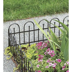 Plow & Hearth Wrought Iron Classic Garden Fence Edging - 1 of 4