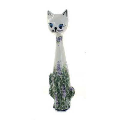 Blue Rose Polish Pottery 40C WR Unikat Medium Cat
