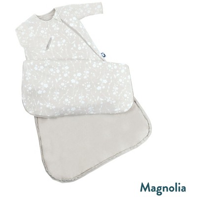 Image of günamüna® Baby Bamboo Rayon Long Sleeve Sleep Bag DIAPER-ZiP  2.6 TOG - Magnolia