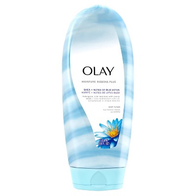 Olay Moisture Ribbons Plus Shea + Blue Lotus Body Wash - 18 fl oz