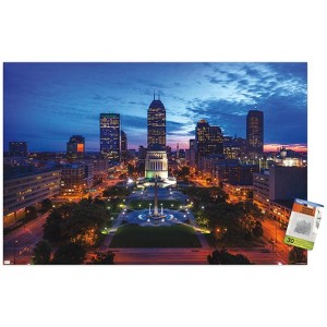 Trends International Cityscapes - Indianapolis, Indiana Unframed Wall Poster Prints - 1 of 4