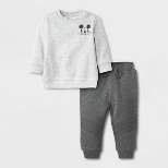 Baby Boys' 2pc Mickey Mouse & Friends Top and Bottom Set - Gray