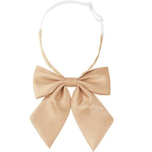 INSPIRE CHIC Women's Metallic Shiny Pre-tied Adjustable Strap Bow Ties - 1 of 4