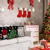 4PCS Christmas Pillow Covers 18x18 inch Hello Winter Merry Bright Throw Pillow Covers - 2 of 4