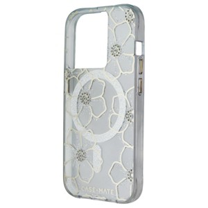 Case-Mate Hard Case for MagSafe for Apple iPhone 15 Pro - Floral Gems - 1 of 1
