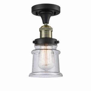 Canton - 1 Light Semi-Flush Mount In Industrial Style-11.5 Inches Tall and 6 Inches Wide - 1 of 1