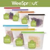 WeeSprout 100% Silicone Reusable Food Storage Bags - Set of 7 (Four 4 Cup Bags and Three 6 Cup) - 3 of 4