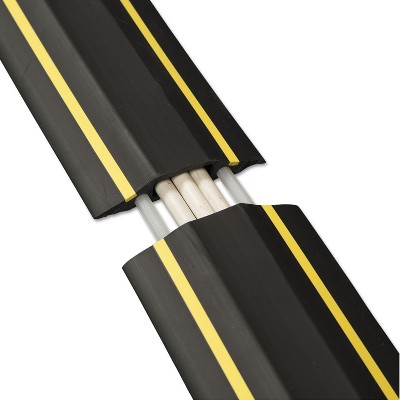 Black and Yellow 6' Medium-Duty Floor Cable Cover