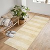 Acekool Modern Washable Area Rug, Non-Slip Low Pile Stripe Pattern, Soft 8'x10' Rug for Living Room, Bedroom, Entryway, Blue - 3 of 4