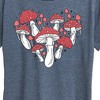 Women's - Instant Message - Mushroom Heart Short Sleeve Graphic T-Shirt - 2 of 4